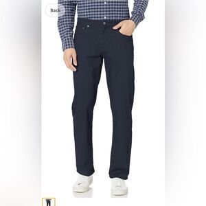 NWT Amazon Essentials Men’s Navy Relaxed Fit 5-Pocket Stretch Twill Pants